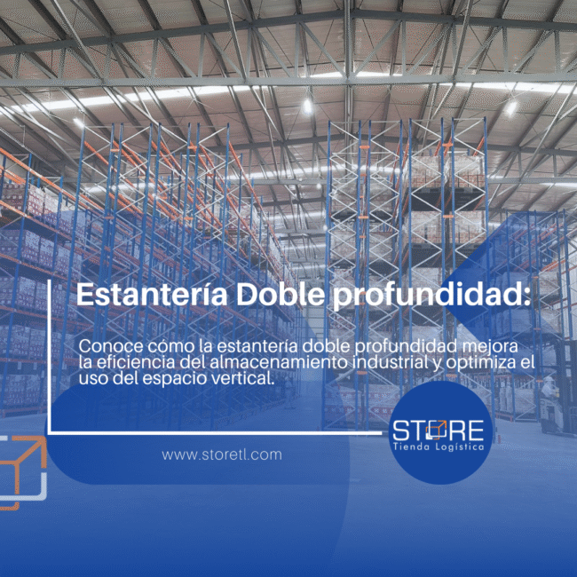 Estantería doble profundidad